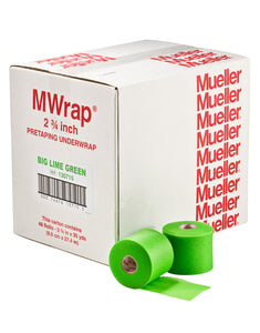 Big Bold MWrap, Big Lime Green, 2.75" x 30 yd, 48 rl/cs (Products are only available for sale in the U.S. Products cannot be sold on Amazon.com or any other 3rd party platform without prior approval by Mueller.)