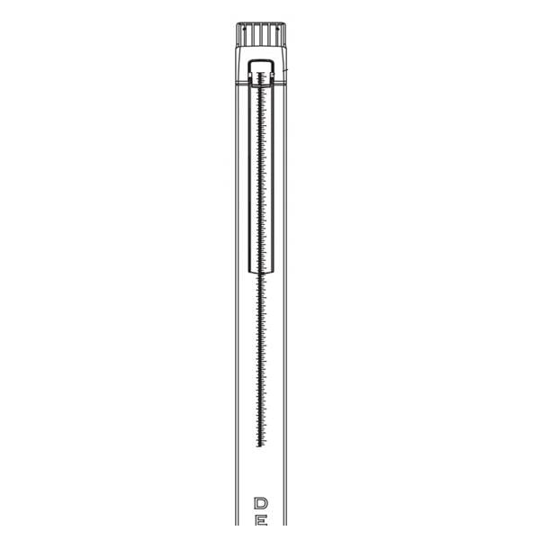 Height Measuring Rod, Aluminum, Scale Mount (DROP SHIP ONLY)