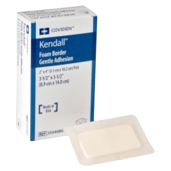 Border Foam Dressing, Gentle, 3.5" x 5.5", 10/bx, 5 bx/cs (Continental US Only)