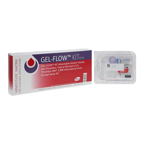 Gel-Flow NT, 5000IU Spray Syringe, 6 ml Thrombin (Bovine) (Rx) (Item is Non-Returnable) (We must have your Wholesale Drug License on File before shipping this product) (US Only, Excluding IN and ND)