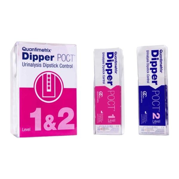 Dipper POCT Urinalysis Dipstick Control, Level 1 & 2, 20x1.5mL (Perishable product; Must be Refrigerated) (Ships on Ice) (Non-Returnable) (US Only) (DROP SHIP ONLY)