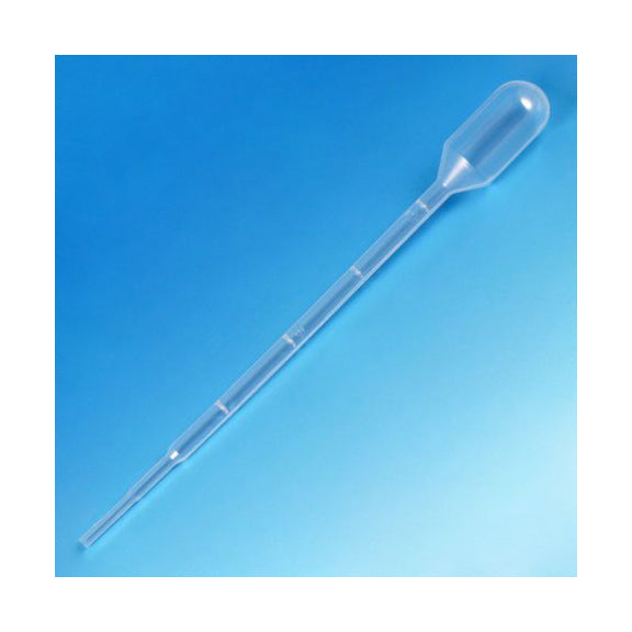 Pipet, 3 mL, Sterile, Individually Wrapped, Cellophane Wrap, 100/bg
