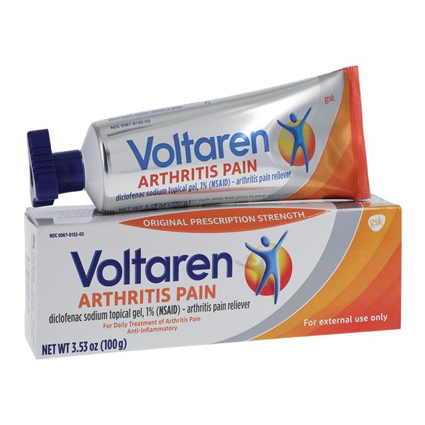 Voltaren Arthritis Pain Reliever Gel, 3.53 oz (100g) tube, 24 tubes/cs (Available for sale in US only) (Products cannot be sold on Amazon.com or any other third Party sites.) (Item is Non-Returnable)