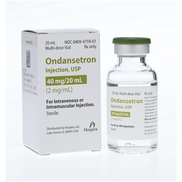 Ondansetron Injection, USP, 2mg/ml, 20 ml Vial, Multiple Dose, Glass Fliptop Vial (Rx) (Item is Non-Returnable) (We must have your Wholesale Drug License on File before shipping this product) (US Only, Excluding IN and ND)
