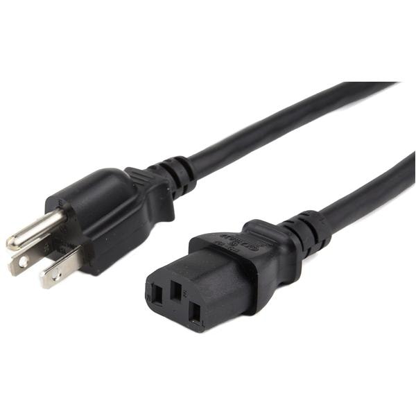 Power Cord, 186A, SJT, Detacheable, IEC C13, UL Approved, US Plus (DROP SHIP ONLY)