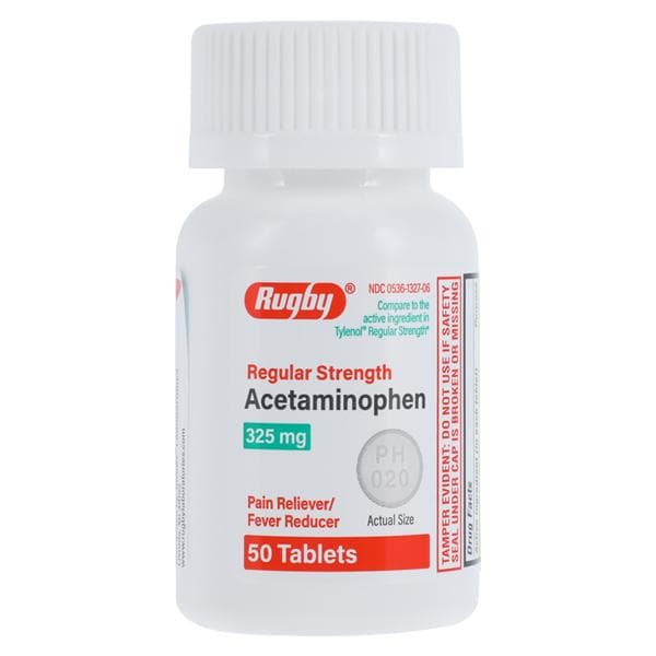 Acetaminophen Tablet, 325mg, 50S, NDC# 00536-1327-06, 24/cs (US Only)