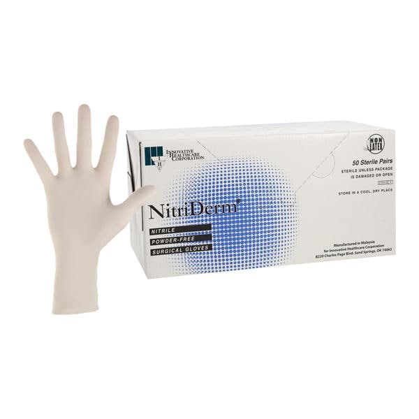 Gloves, Surgical, Size 6_, Nitrile, Sterile, PF, Textured, 50 pr/bx, 4 bx/cs (56 cs/plt)