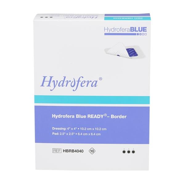 Hydrofera Blue, Border, 4" x 4", 10/bx