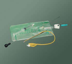 Procedural Tray Includes: Suprapubic Tray, Bardex Lubricath, 14FR Needle Introducer, 12FR Council Foley Catheter, Council Catheter Stylet, Collection Bag, Single-Use, Pre-Filled Catheter Inflation Syringe, 6/cs