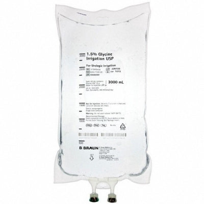 3000mL 1.5% Glycine Irrigation, USP (Rx) (Item is Non-Returnable), 4/cs (Continental US+HI Only, Excluding IN and ND) <Strong style="color:red">Max weekly quantity allowed: 10</Strong>