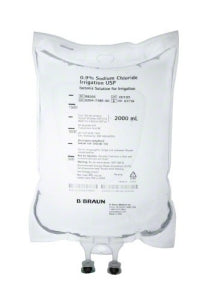 Sodium Chloride (0.9%) For Irrigation, USP, 2000mL (2L) Bag (Rx) (Item is Non-Returnable), 4 bg/cs (Continental US+HI Only, Excluding IN and ND) <Strong style="color:red">Max weekly quantity allowed: 10</Strong>