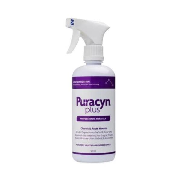 Puracyn Plus Professional, Wound Irrigation & Management Solution, Non-Sterile, Antimicrobial, 500 ml (16.9 oz), Trigger Spray, 6/cs (US Only)