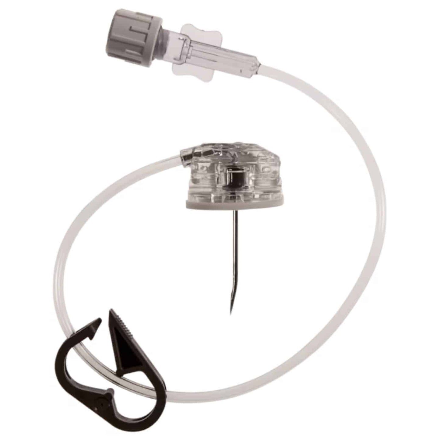 SafeStep Huber Needle Set without Y-Injection Site, 19G x 0.5", 25/pk (Continental US Only) (Drop Ship Requires Pre-Approval)