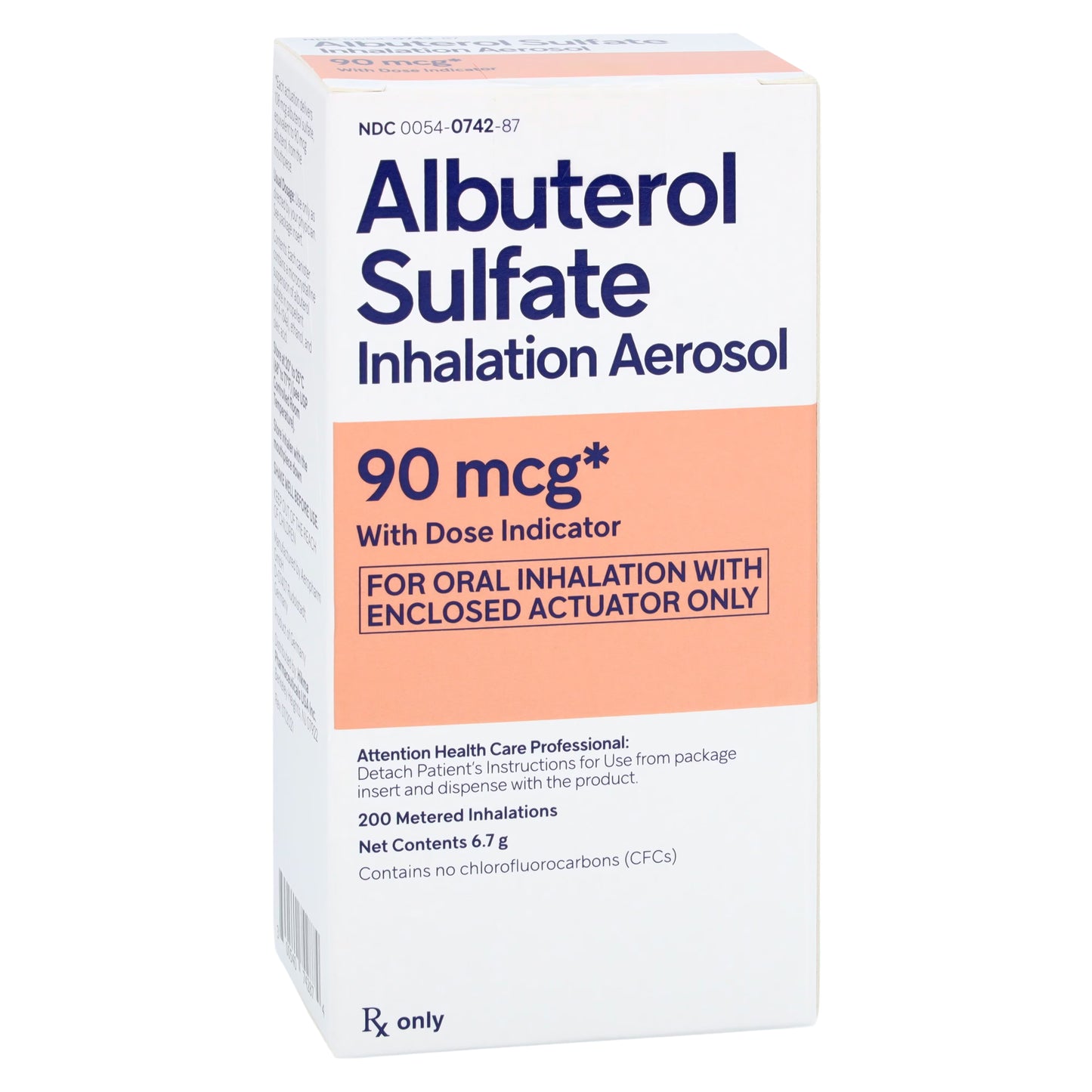 Albuterol Sulfate HFA Inhalation Aerosol 90mcg Inhaler 6.7gm Each (00054074287)