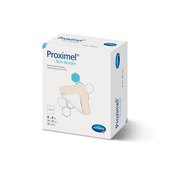 Silicone Foam Dressing, Non-Border, 4" x 4", 10/bx 6bx/cs