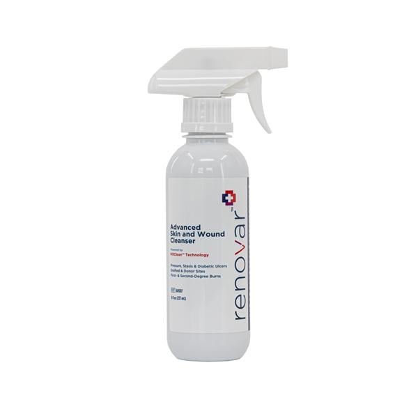 Renovar Advanced Skin and Wound Cleanser, 8oz. Trigger Spray Bottle, Non-Sterile , 12ea/cs
