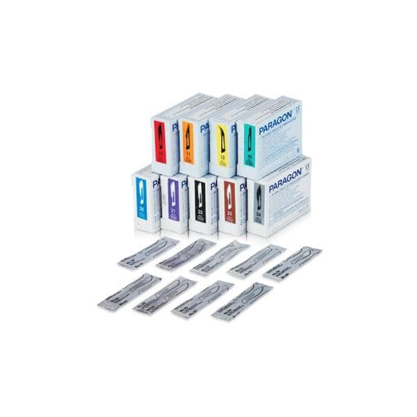 Blade #10, Stainless Steel, Disposable, Sterile, 1/pch, 100 pch/bx (P301)