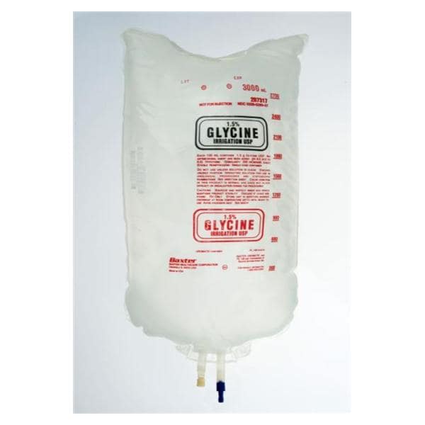 Glycine Irrigation, 1.5%, USP, 3000 ml, Uromatic Container, Non-Pyrogenic, Sterile, 4/cs (Rx) (Continental US Only) (Product Access Restricted. Check with your sales rep to verify eligibility)