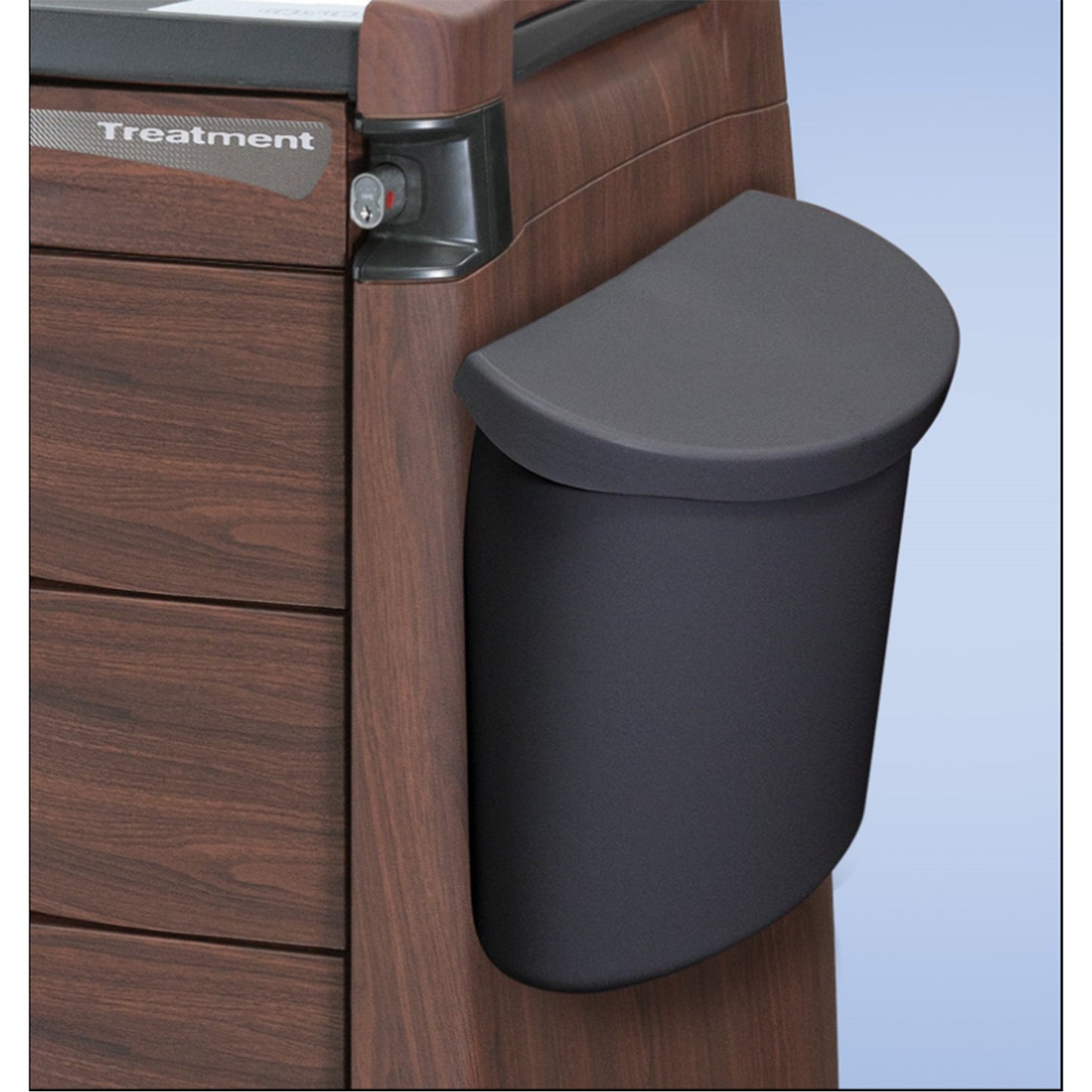 Avalo Trash Bin, w/Lid, Light Crme, No Ladder (DROP SHIP ONLY)