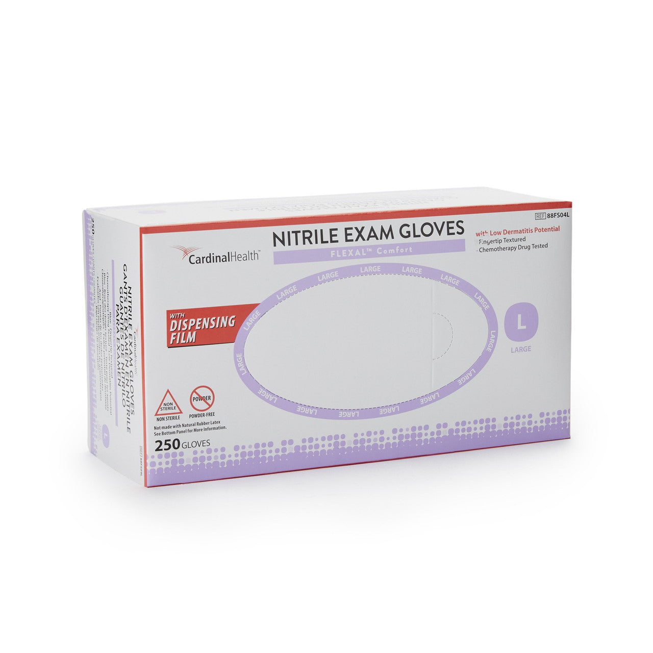 Flexal Comfort Exam Gloves, Nitrile, X-Small, Blue, 250/bx, 10 bx/cs (Continental US Only) (Item on Manufacturer Backorder - Inventory Limited when Available)