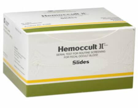 Hemoccult IITriple Slides, Each Box Contains: Test Cards, 15mL Bottle of Developer, Applicators & Instructions