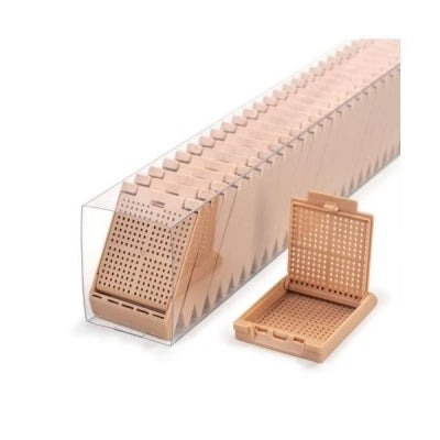 Slimsette II Cassette for Manual Feed Printer with Covers, Biopsy, White, 500/bx, 3 bx/cs