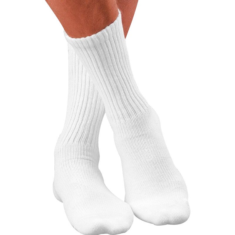 Diabetic Sock, Crew Style, Closed Toe, Brown, Medium (Continental US Only)