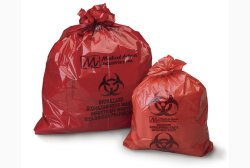 Infectious Waste Bag, 31" x 41" Red, 3 mil, 30 gal, 125/cs