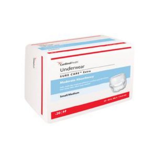 Protective Underwear, Moderate Absorbency, Small/Medium, 20/bg, 4 bg/cs (Continental US Only)