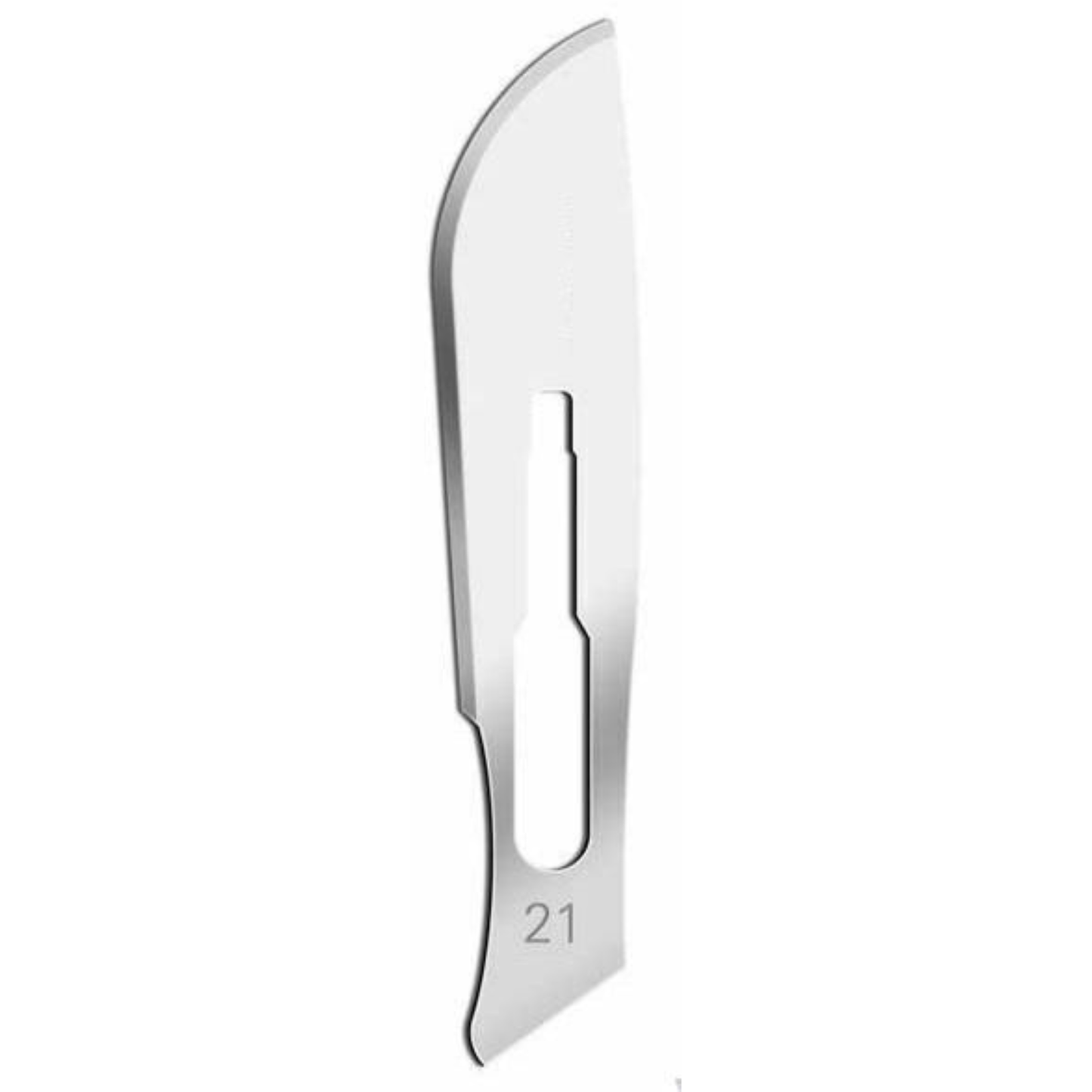 Blade #21, Carbon Steel, Disposable, Sterile, 100/cs