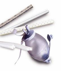 3/4 Fluted Round Drain, 15FR, with Trocar, 4 Channel, Sterile,10/cs (US Only) (Not Available For Sale into Canada)