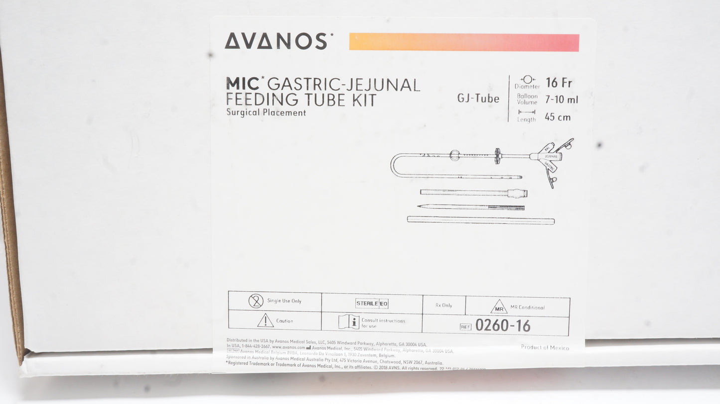 Feeding Tube Kit (Surgical Placement), Transgastric, 16FR, 45cm (US Only) (Authorized Distributor Sub-Agreement Required - See Manufacturer Details Page)