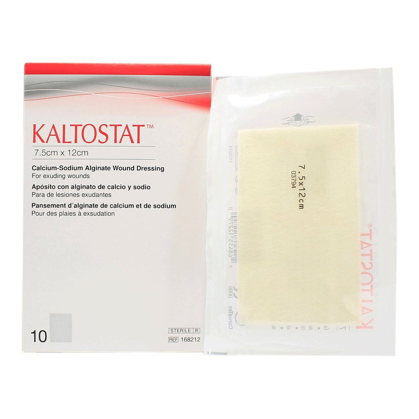 Calcium Alginate Dressing, Rectangle, 3" x 4 3/4", Sterile, 10/bx (Continental US Only)