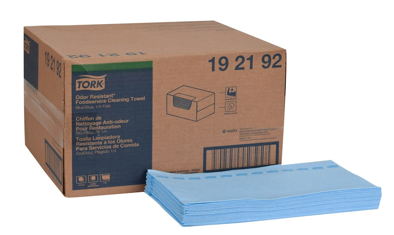 Cuisine Foodservice Wiper, 1/4 Fold, Universal, Green/ White, 1-Ply Corded Rayon, 11.5" x 21", 600/bx, 1 bx/cs (81 cs/plt)