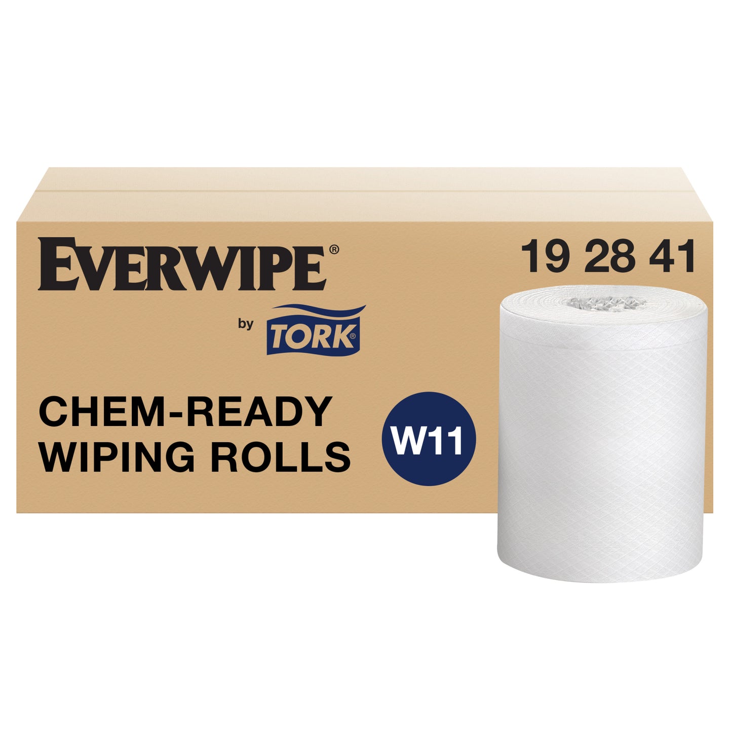Everwipe Chem-Ready Wiping Rolls, (Replacement for Legacy SKU 01-690) White, 1-Ply, 90 ft, 6 rl/cs (130 cs/plt)