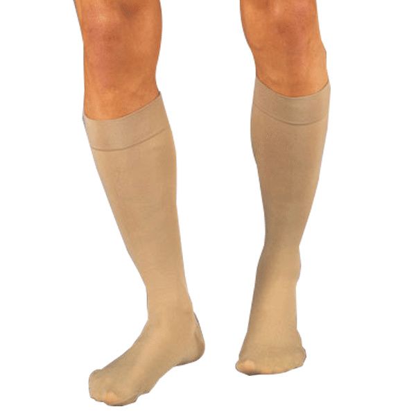 Compression Stocking, Knee High, 30-40mmhg, Small, Beige, Closed Toe, 1/pr (Continental US Only)