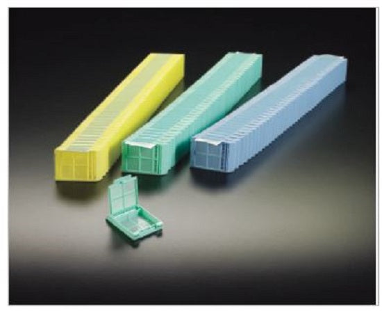 Micromesh Biopsy Cassette, Quickload 45 Angle Stack (Taped), Acetal, Green, Bulk, 2000/cs
