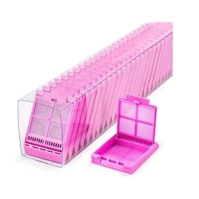 Micromesh Biopsy Cassette, Quickload Sleeve, 45 Angle, Acetal, Lilac, Bulk, 750/cs