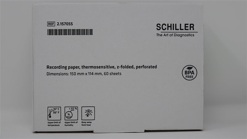 Recording Paper, Thermal, Z-Fold, 114mm Wide, for FT-1, 10/cs (Not Available for Sale into Canada) (DROP SHIP ONLY)
