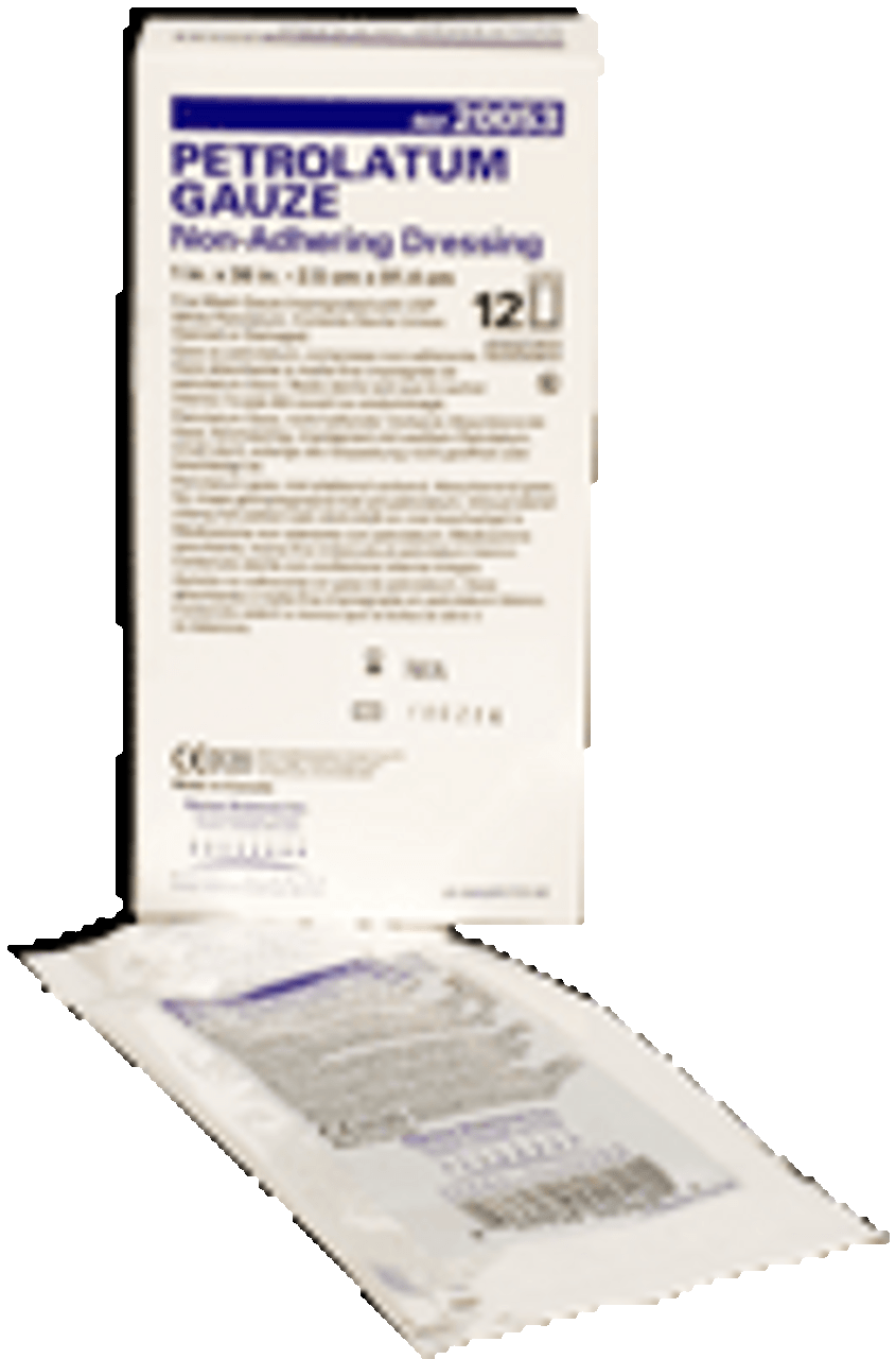 Petrolatum Gauze Dressing, Non-Adherent, 1" x 36", 12/bx, 6 bx/cs (20053)