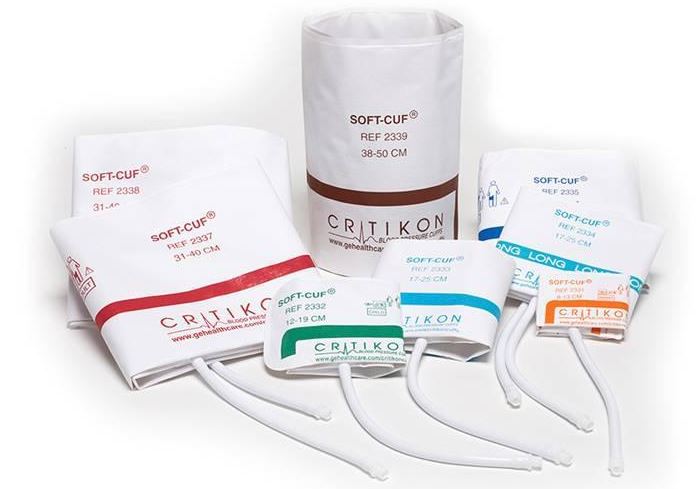 Cuff, Child, 1-Tube, Bayonet, Green/ White, 12-19cm, 20/bx (Continental US Only)