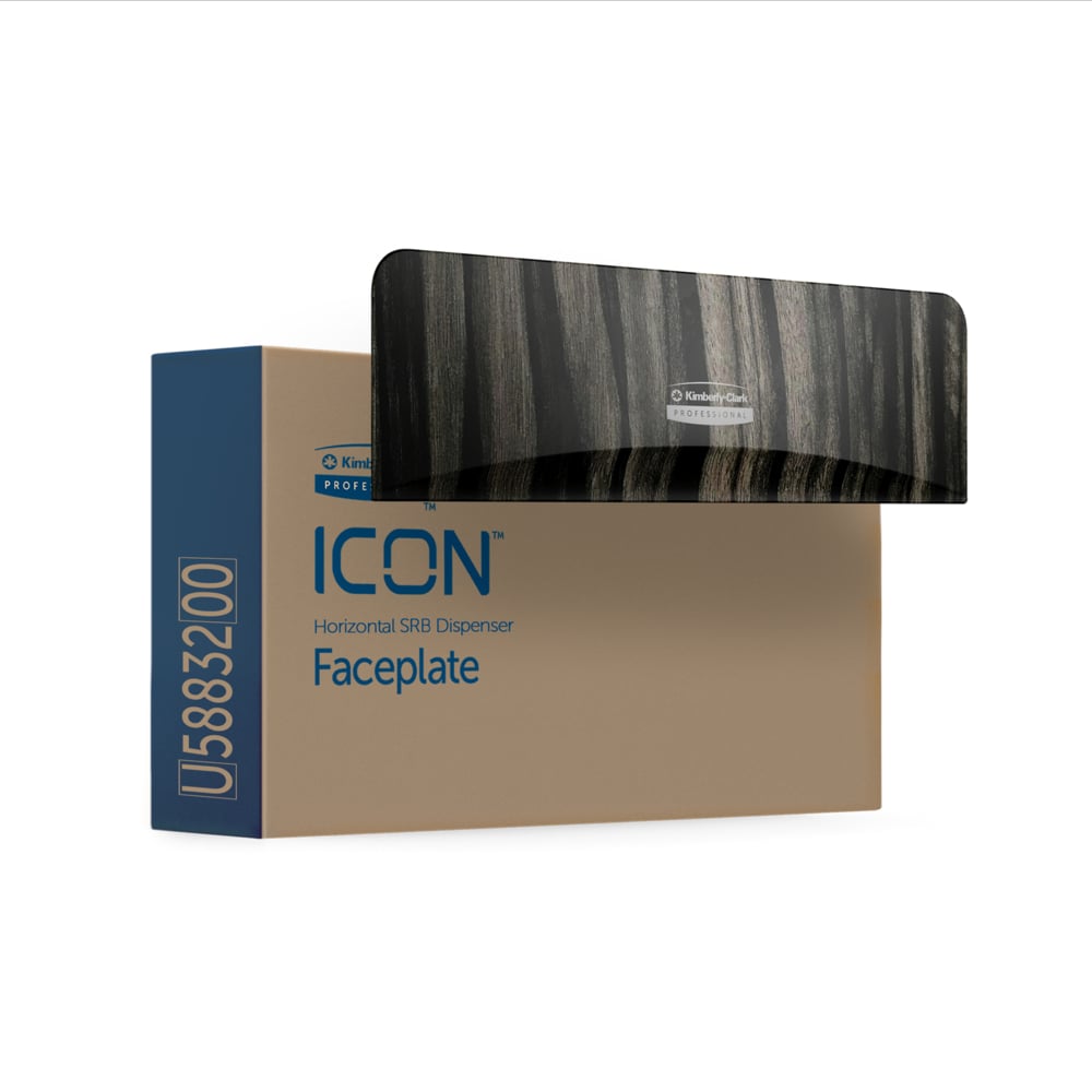 Faceplate, Ebony Woodgrain Design, for Coreless Standard Roll Toilet Paper Dispenser, 2 Roll, Horizontal, 1/cs (Products cannot be sold on Amazon.com or any other 3rd party site) (US Only)