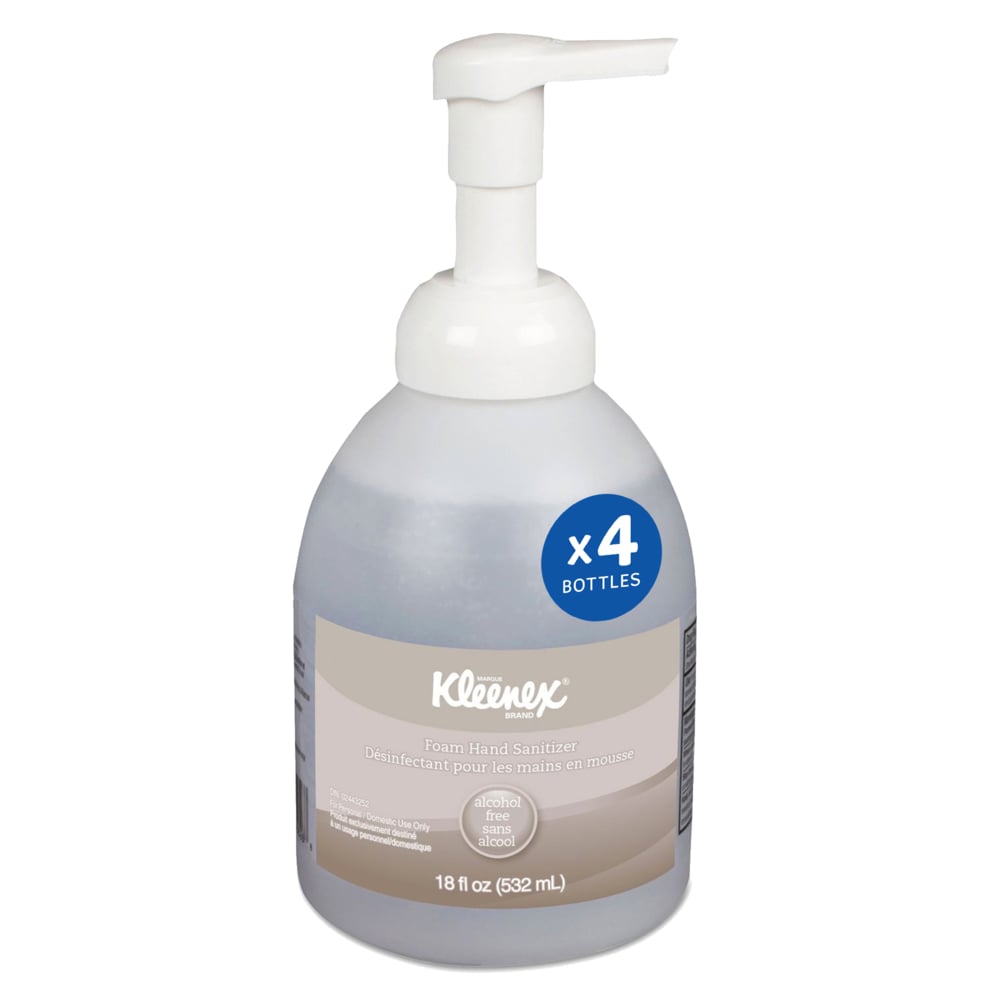 Hand Sanitizer, Alcohol Free, Foam, 18 fl oz, Clear, 4/cs (Products cannot be sold on Amazon.com or any other 3rd party site) (US Only)