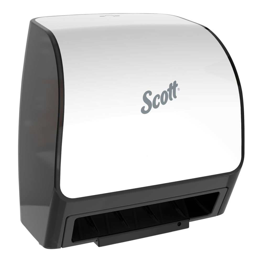 Scott Automatic Slimroll Towel Dispenser, White, for Orange Core Scott Slimroll Towels, 11.8" x 12.35" x 7.25" (Products cannot be sold on Amazon.com or any other 3rd party site) (US Only) (DROP SHIP ONLY)
