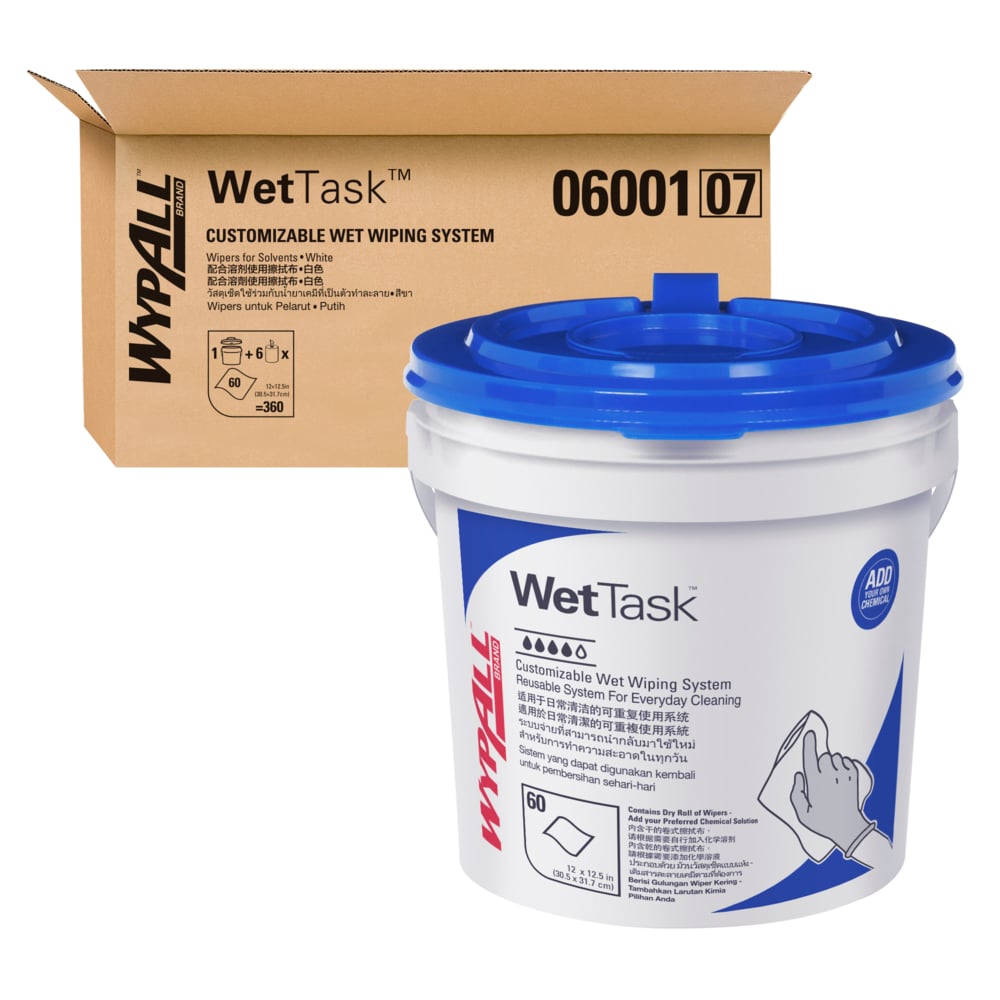 Kimtech Wettask Wipers for Solvents, 12" x 12.5", 60 sheets/rl, 6 rl/cs (Products cannot be sold on Amazon.com or any other 3rd party site) (US Only)