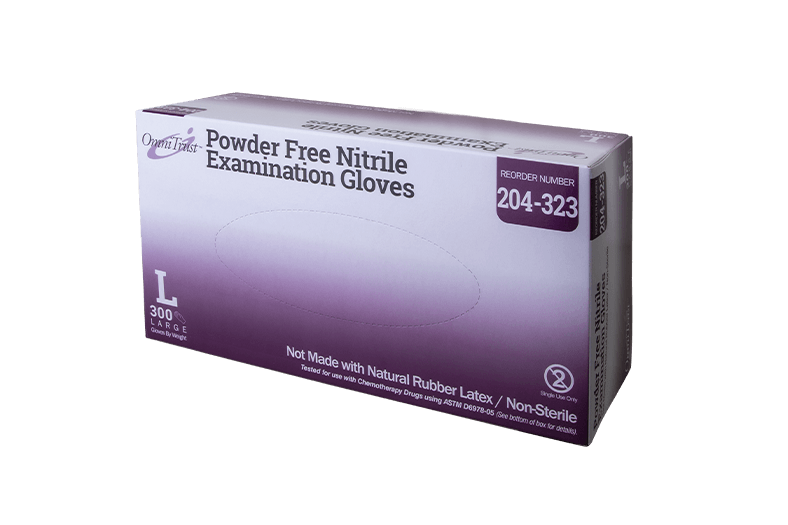 Exam Glove, Nitrile, Large, Powder Free (PF), Blue, 300/bx, 10 bx/cs (50 cs/plt) (See additional pricing for drop ship orders less than 1,000 cs)
