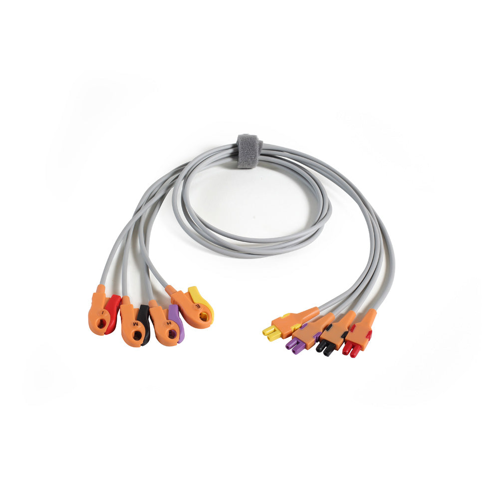 Leadwire Set, 4 Add-On, Grabber, AHA-HEIM (Continental US Only)