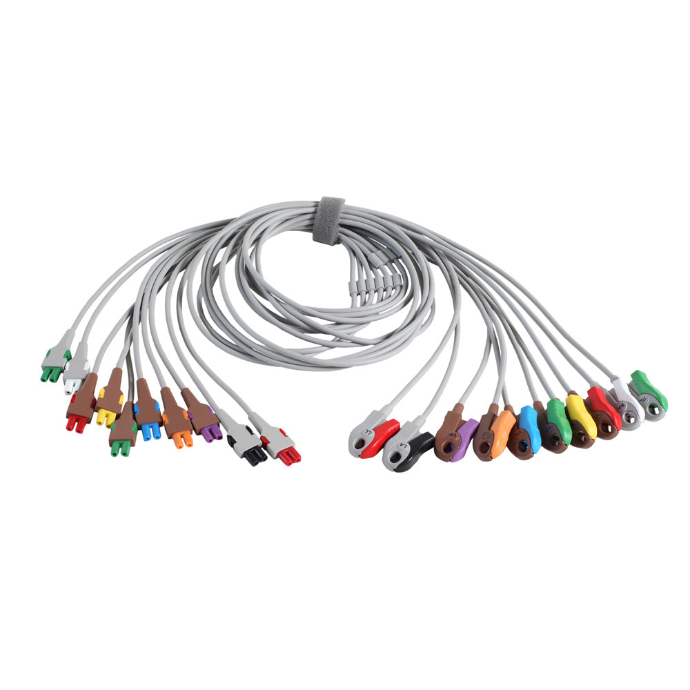 Leadwire Set, Base 10, Grabber, AHA (Continental US Only)