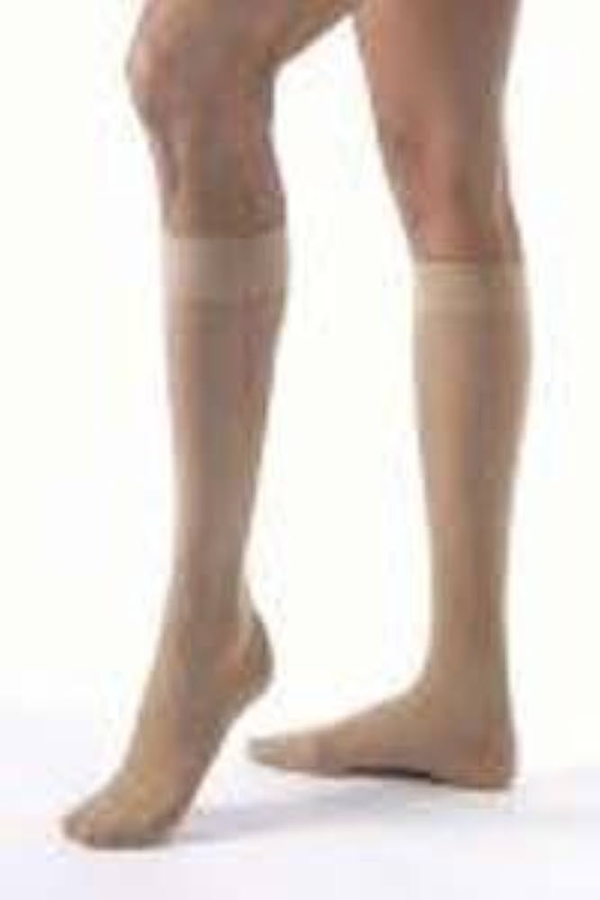 Compression Stocking, Knee High, 15-20 mmHG, Closed Toe, Petite, Classic Black, Small (Continental US Only)