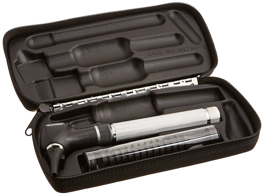 PocketScope Fiber-Optic Otoscope/ Throat Illuminator, AA Alkaline Battery Handle & Hard Case (Batteries Not Included) (US Only)